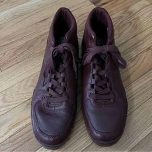 Lacoste Red Leather Sneakers Mens Size 10.5